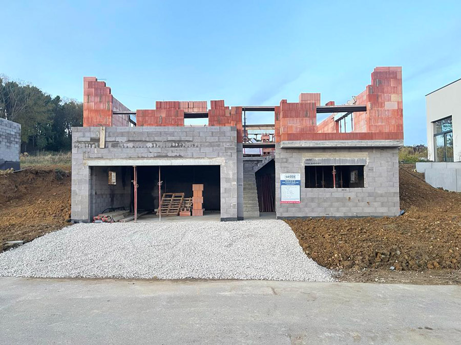 remblayage chantier saulny maisons géode